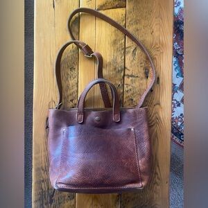 Portland Leather Mini-Crossbody Tote